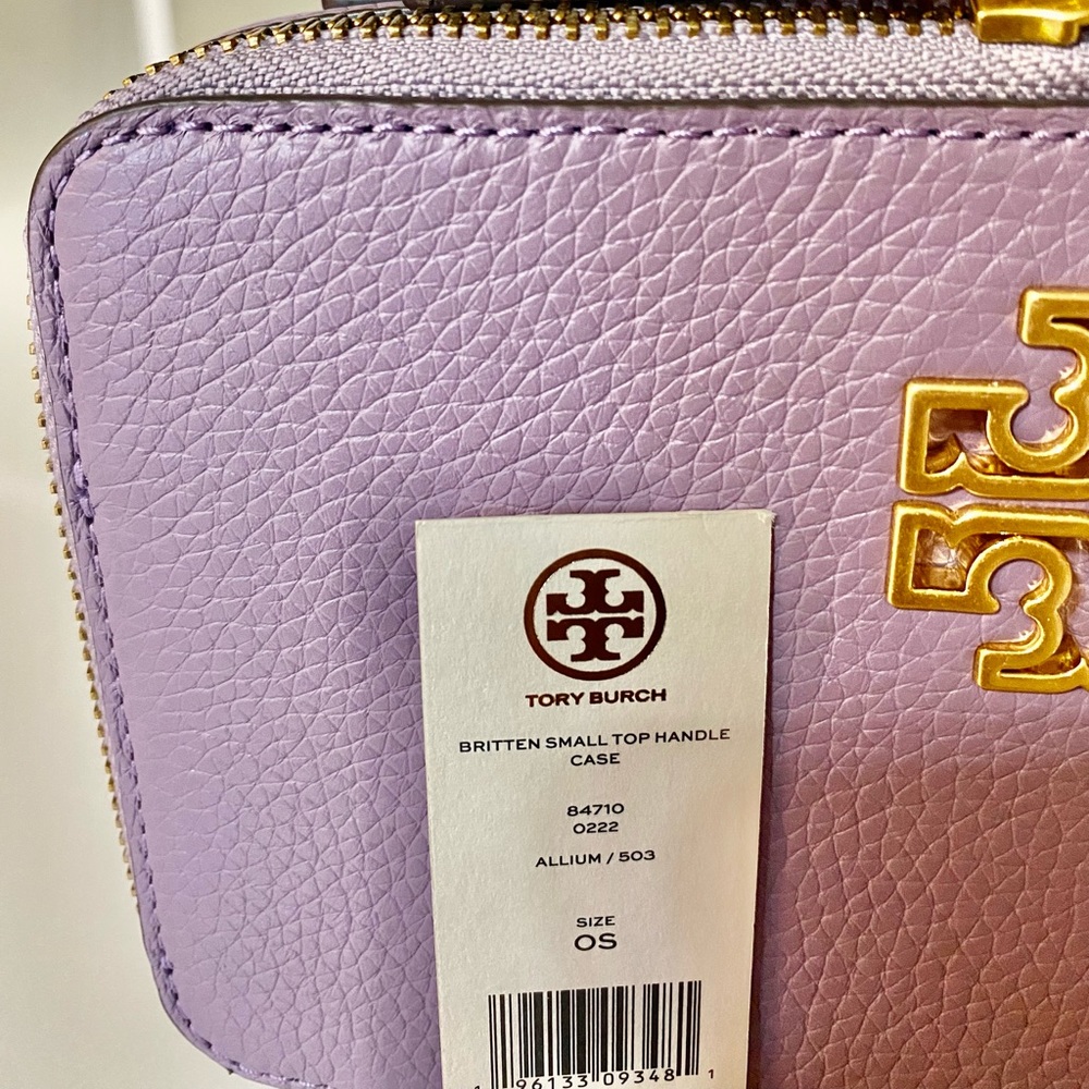 💜🍀NEW🍀Tory Burch Britten small top handle case bag/crossbody bag/satchel bag - Picture 7 of 9